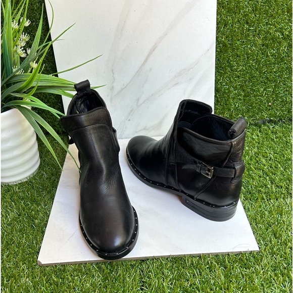 FREDA SALVADOR Black Leather BOOTIE SIZE 5 black leather new - Picture 5 of 10